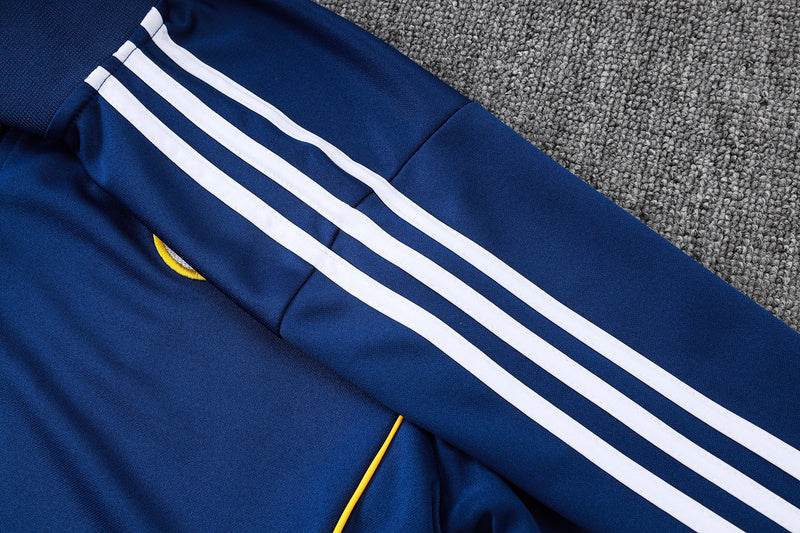 2025-26 Real Madrid Blue Adult long pull training suit S-2XL - Image 25