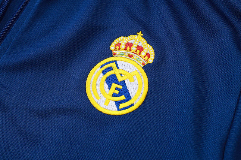 2025-26 Real Madrid Blue Adult long pull training suit S-2XL - Image 26