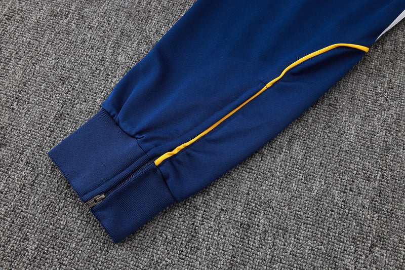 2025-26 Real Madrid Blue Adult long pull training suit S-2XL - Image 6