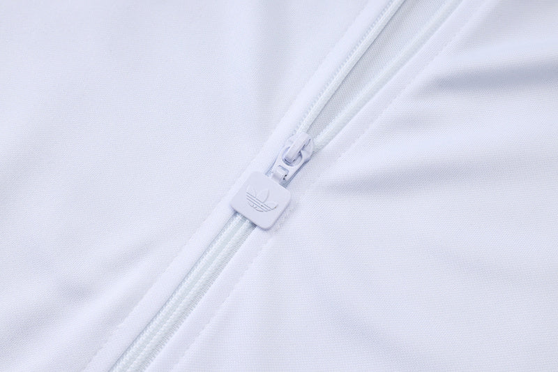 2025-26 Real Madrid White Adult long pull training suit S-2XL - Image 11