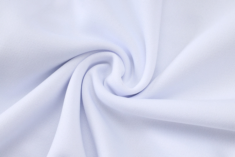 2025-26 Real Madrid White Adult long pull training suit S-2XL - Image 3