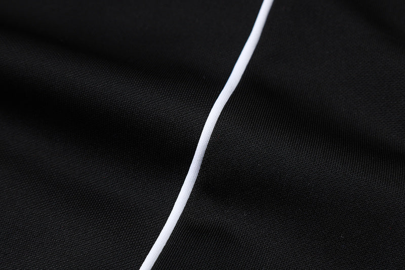 2025-26 Real Madrid Black-Yellow Adult long pull training suit S-2XL - Image 12