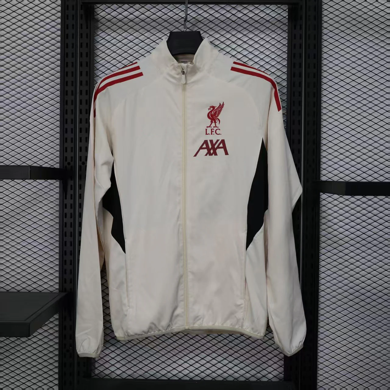 2025-26 Liverpool windbreaker White (with net) S-2XL