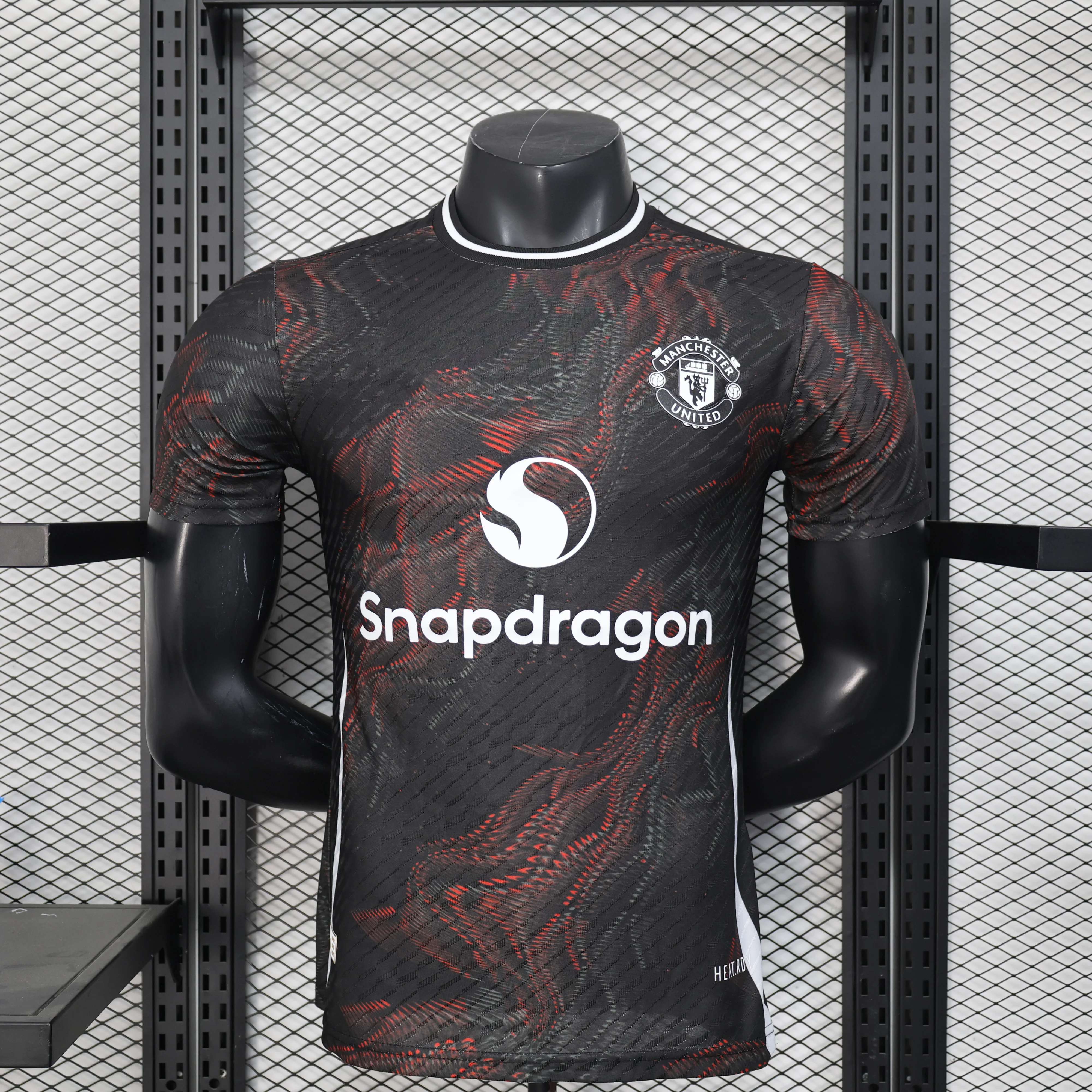 2025-26 Manchester United Black Player Size S-2XL