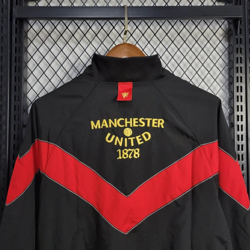 2025-26 Manchester United Black-Red 1878 Windbreaker S-2XL - Image 6