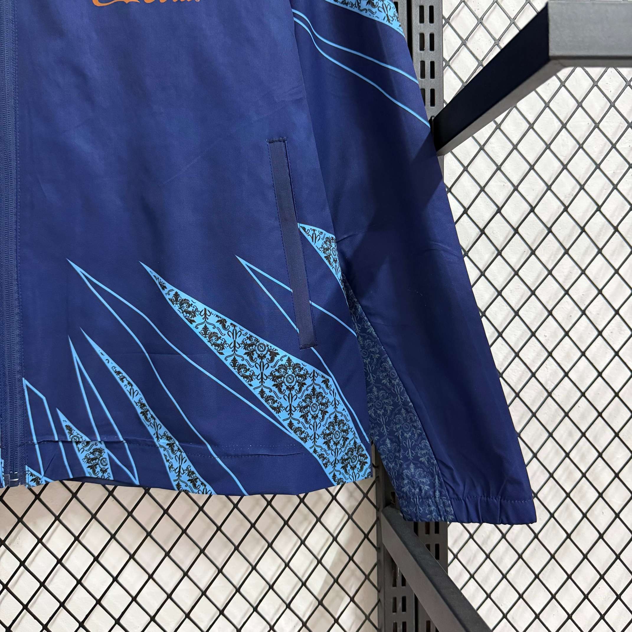 2025-26 Naples Cobalt Pattern Waterproof Windbreaker S-2XL - Image 2