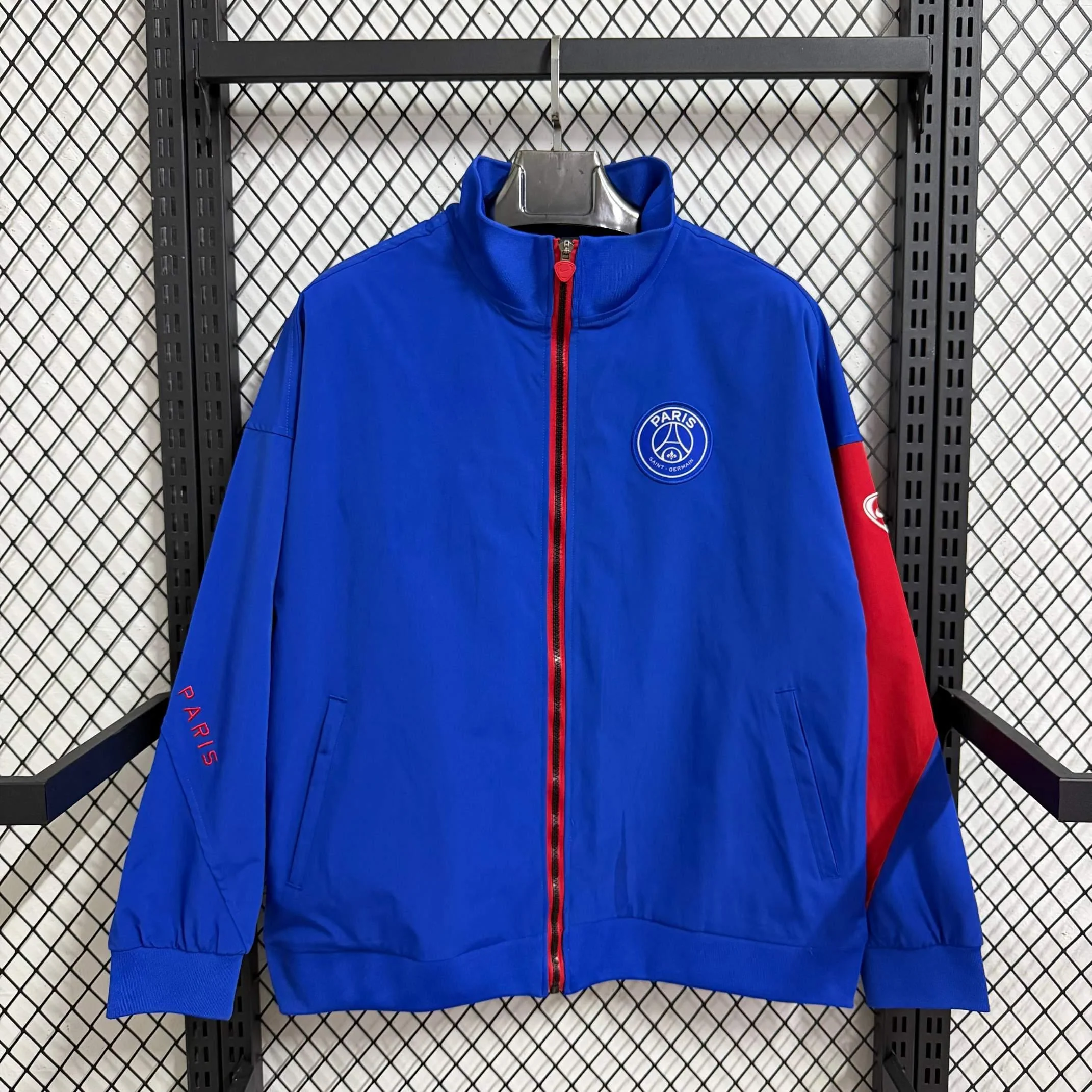 2025-26 Paris Colour Lan Red Waterproof Windbreaker S-2XL