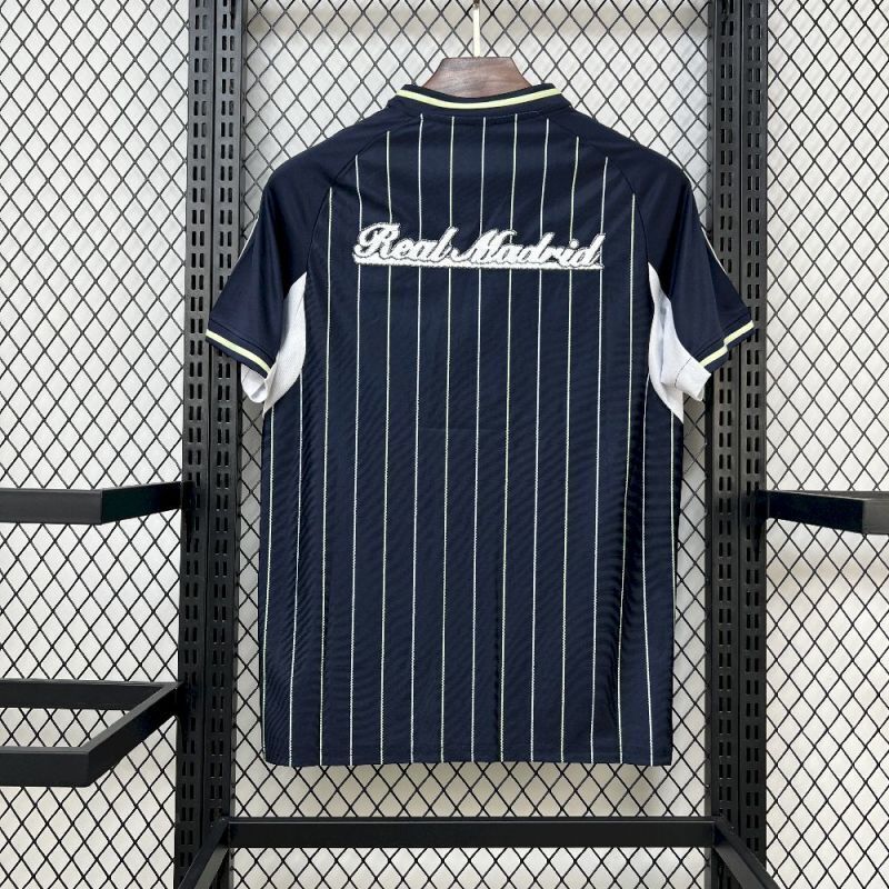 2025-26 Real Madrid Baseball uniform Blue S-4XL - Image 2