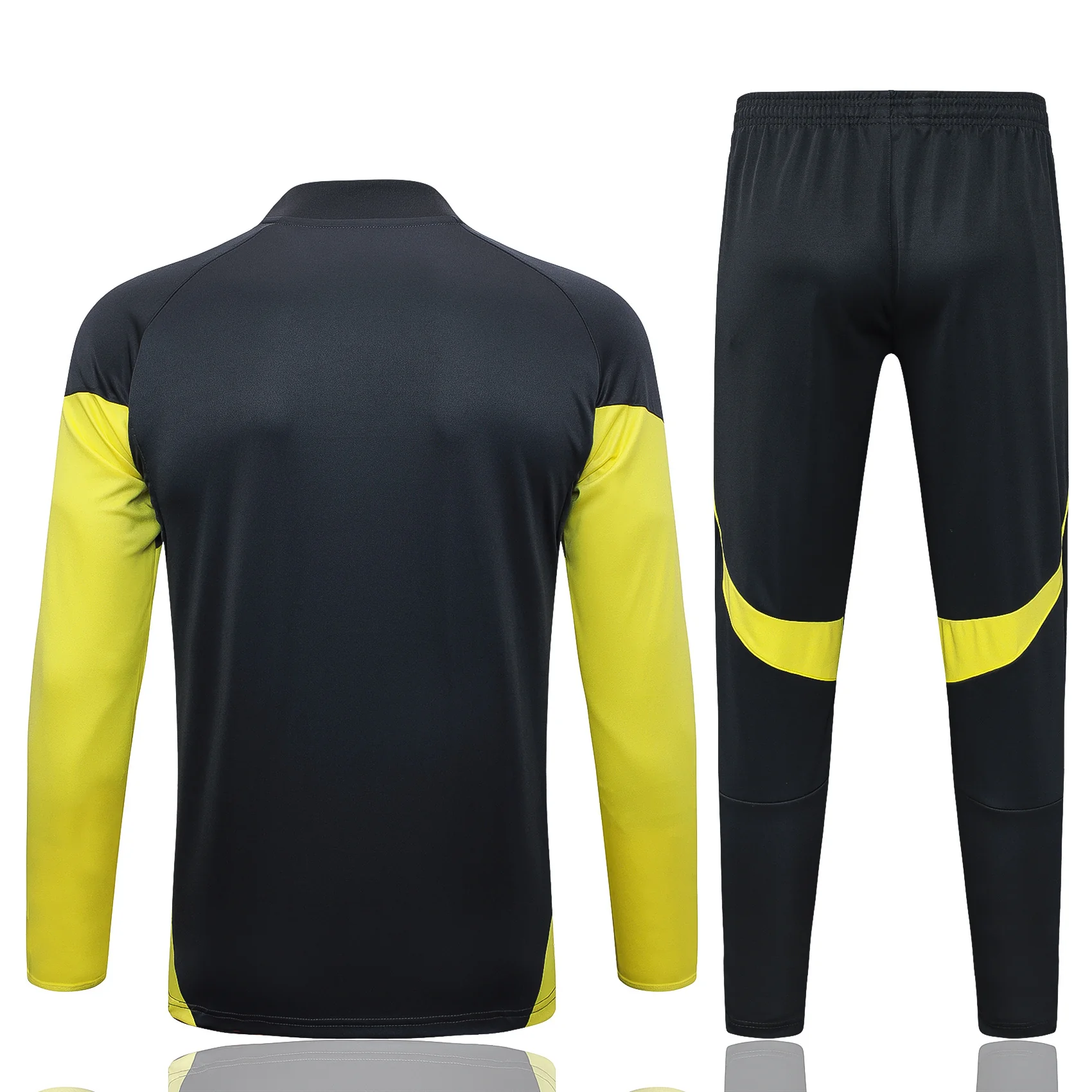 2025-26 Real Madrid Dark gray (yellow sleeves) Training Suit S-2XL - Image 2