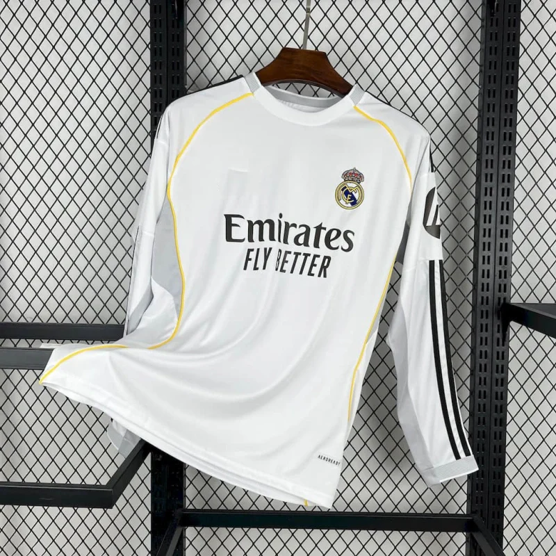 2025-26 Real Madrid Home Long Sleeve S-2XL