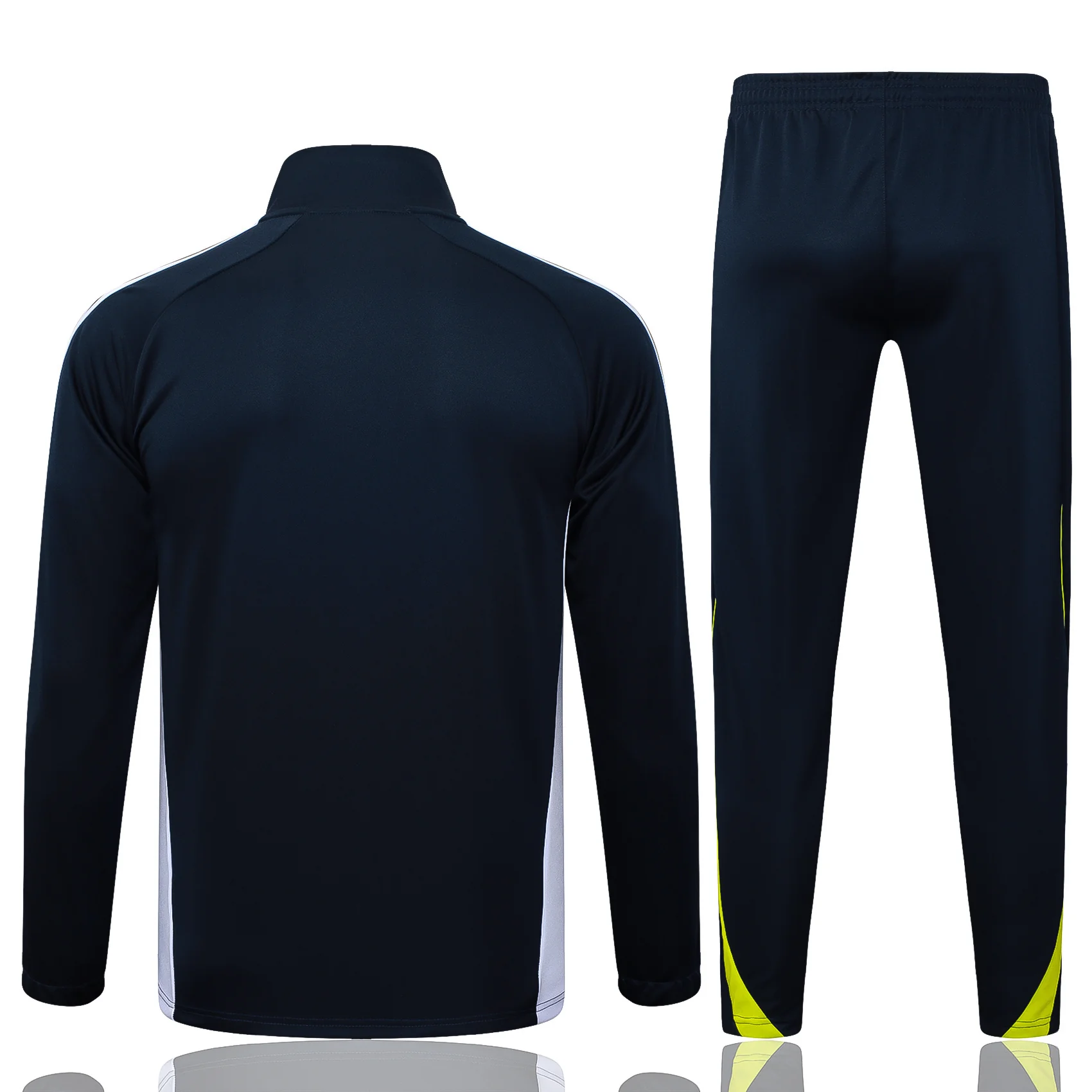 2025-26 Real Madrid Long zipper Black-Green training suit S-2XL - Image 2