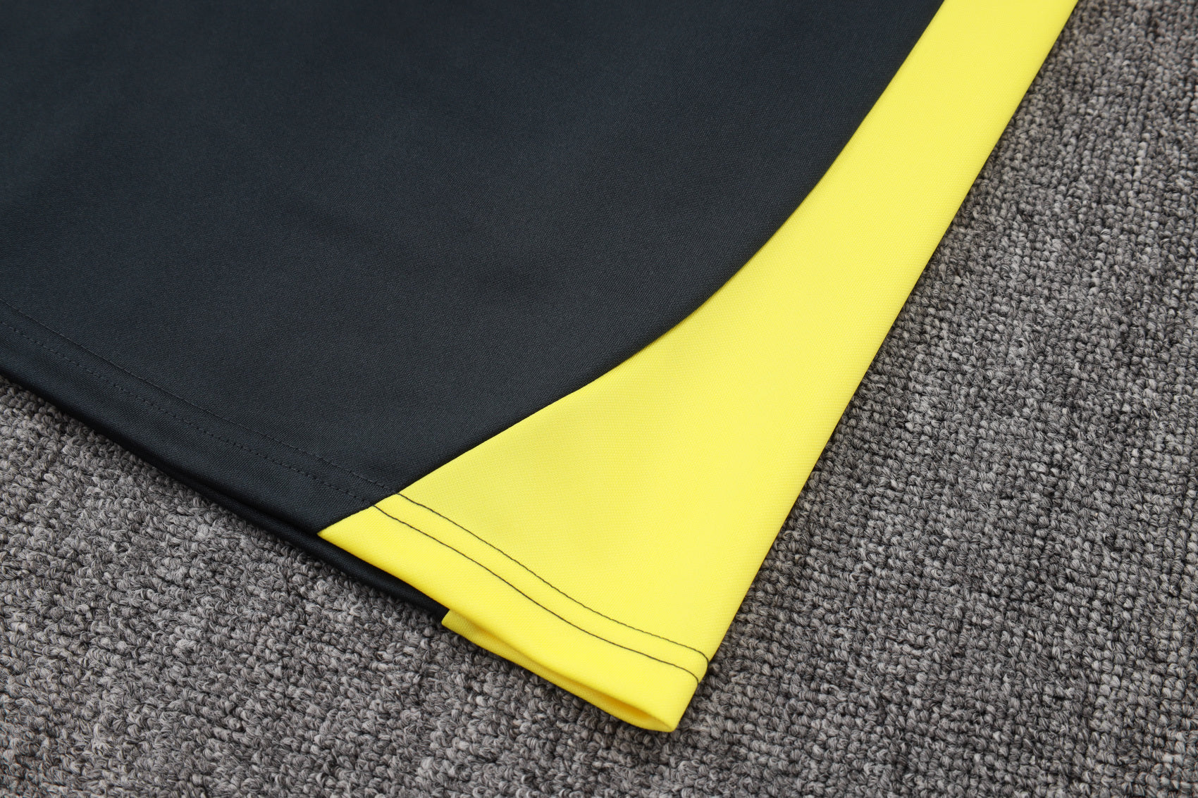 2025-26 Real Madrid Long zipper Dark gray (yellow sleeves) training suit S-2XL - Image 13