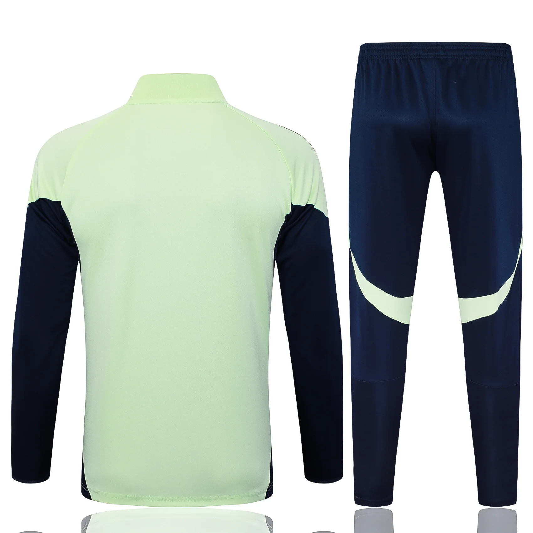 2025-26 Real Madrid Long zipper Light green training suit S-2XL - Image 2