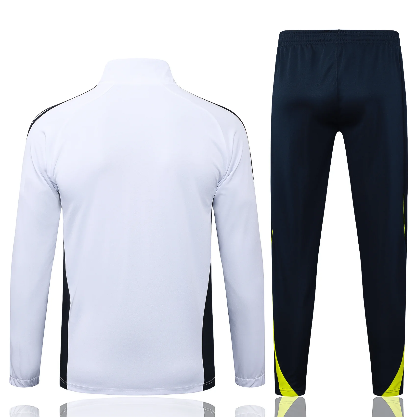 2025-26 Real Madrid Long zipper White-Green training suit S-2XL - Image 2