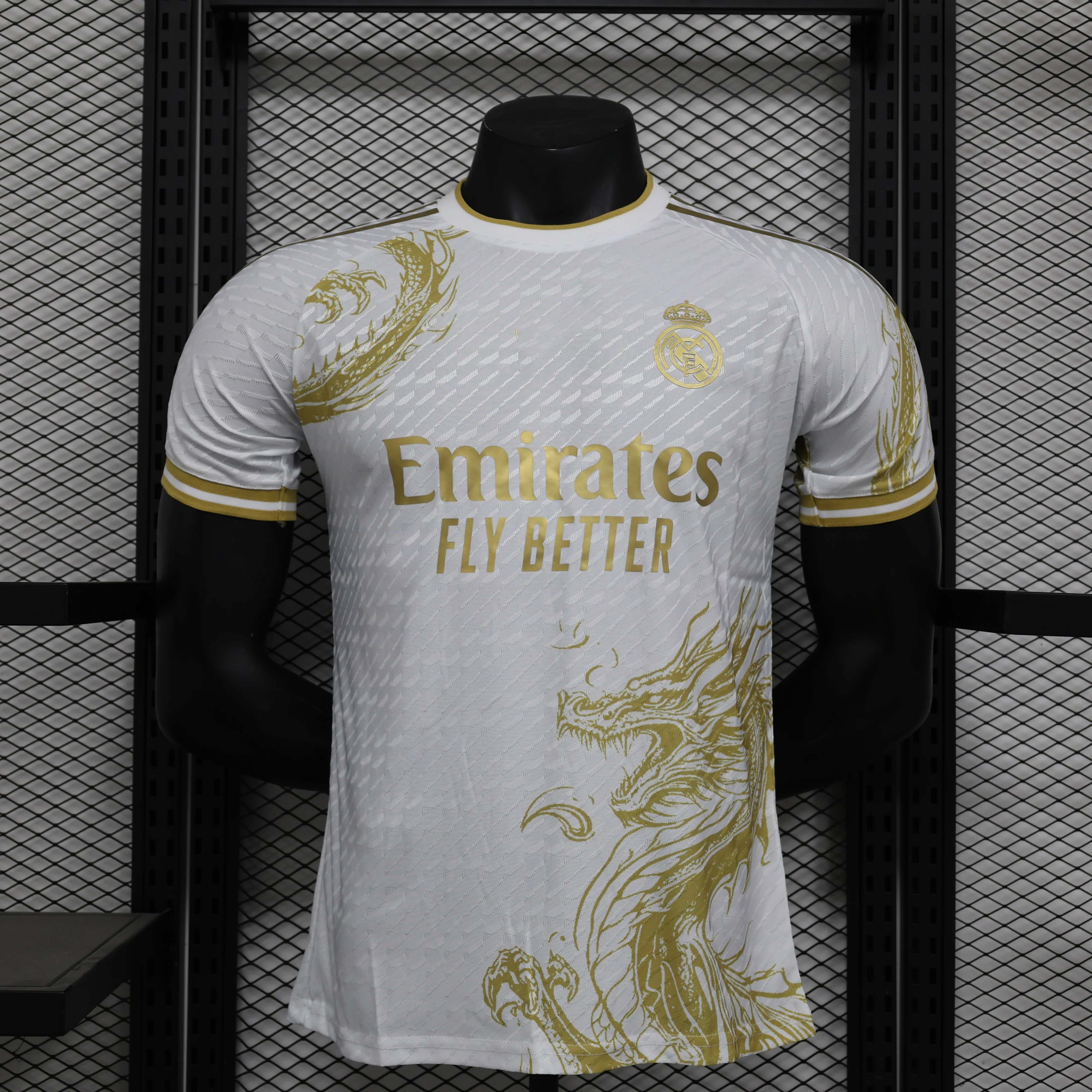2025-26 Real Madrid Special Gold Dragon Player S-2XL