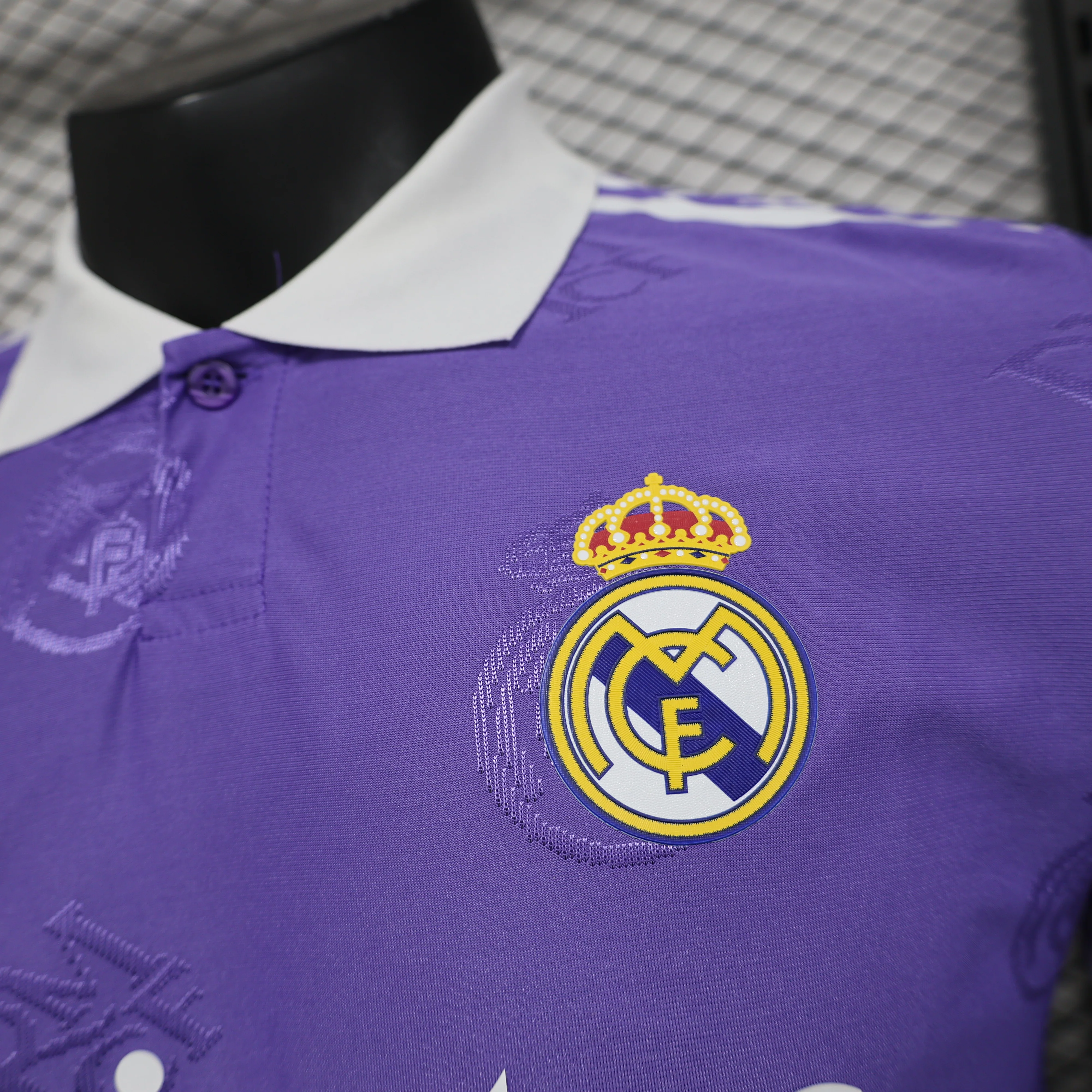 2025-26 Real Madrid Special Polo Purple Player S-2XL - Image 2