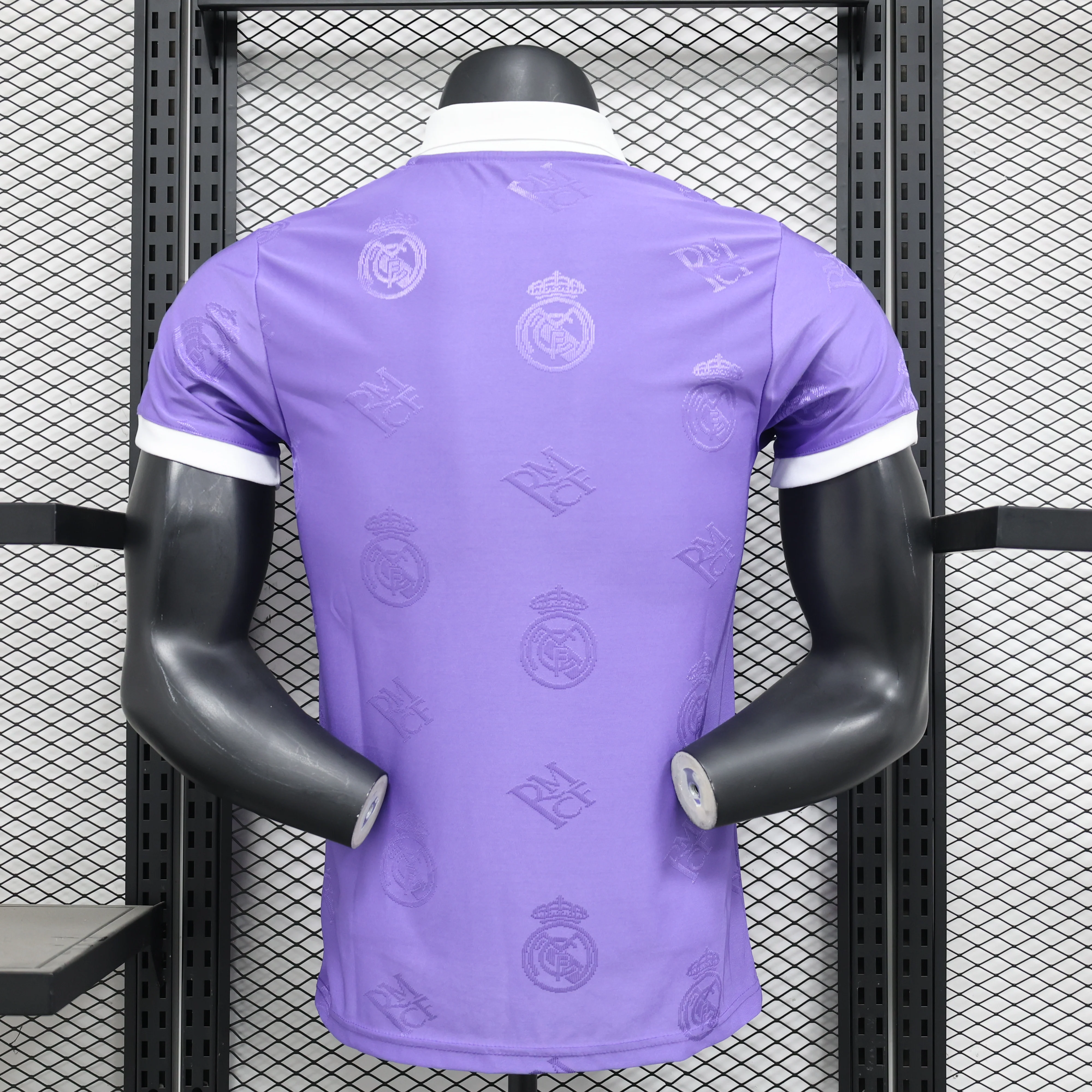 2025-26 Real Madrid Special Polo Purple Player S-2XL - Image 4