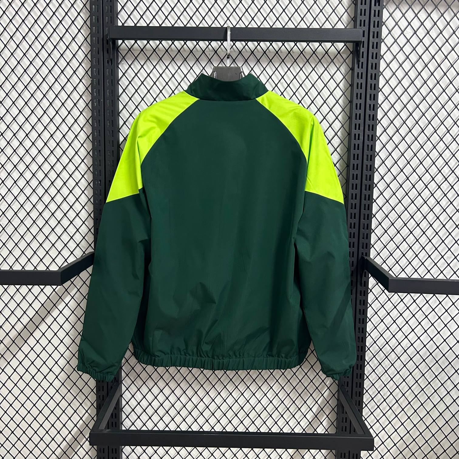 2025-26 Senegal Dark Green with Grass Green Waterproof Windbreaker S-2XL - Image 2