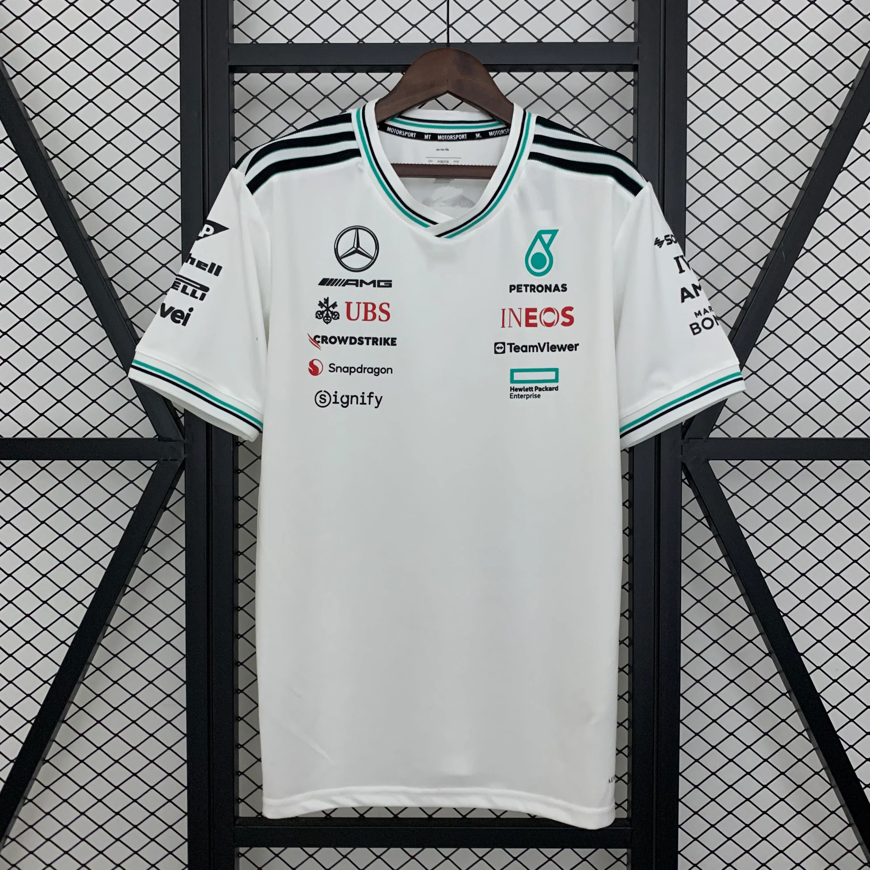 2025 F1 Formula One Racing Suit Mercedes White Size S-5XL