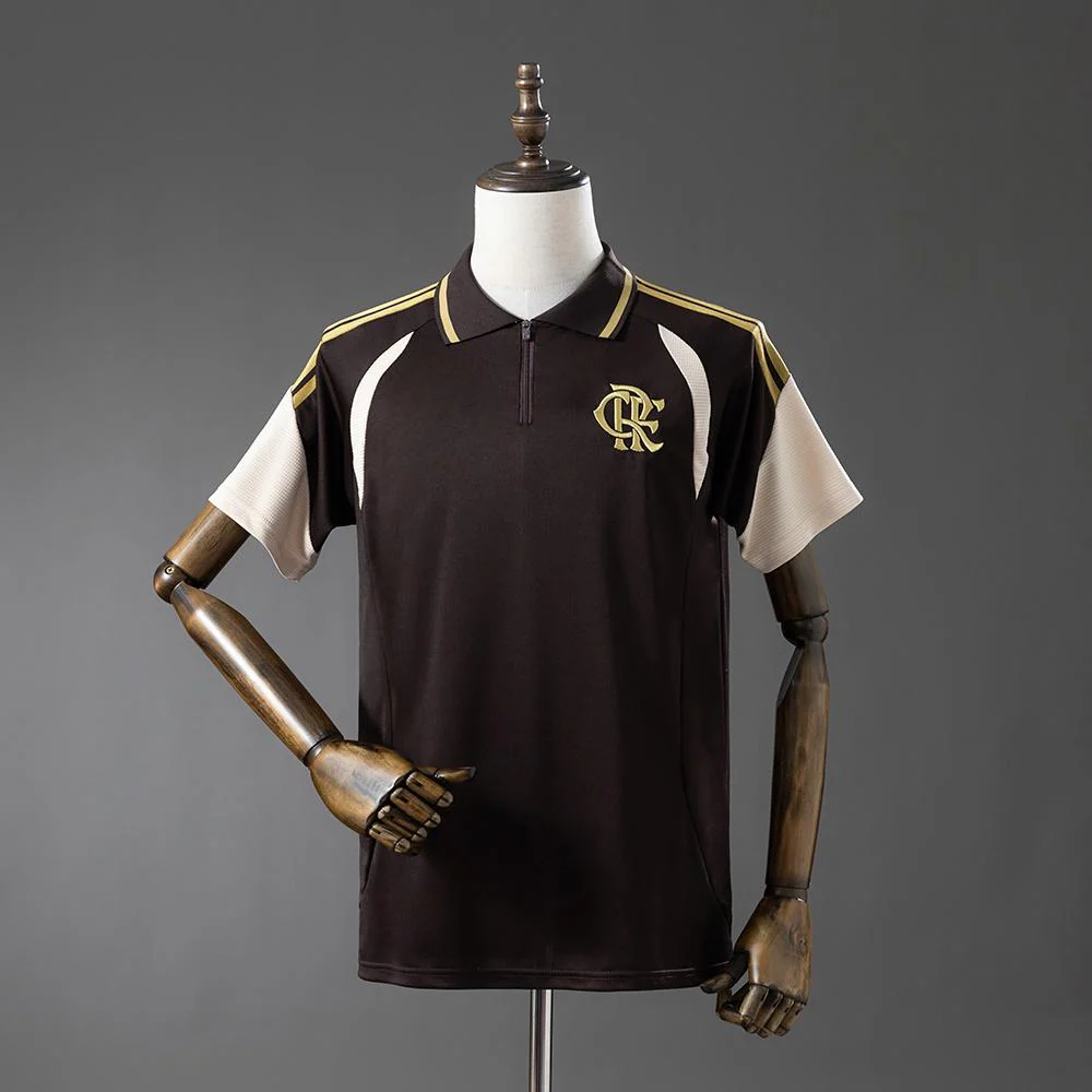 2026-27 Flamengo Training POLO - Brown S-4XL - Image 2