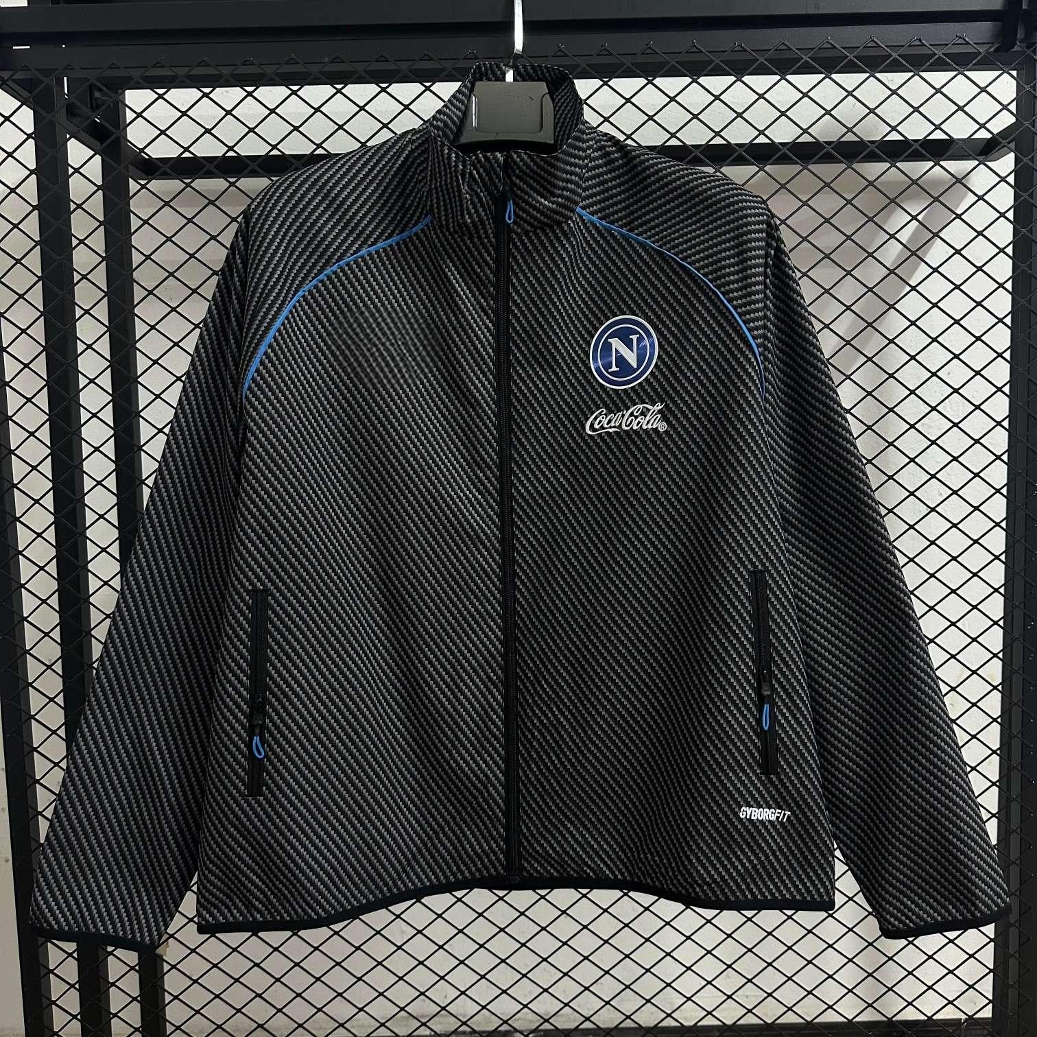 2026-27 Napoli Black Waterproof Windbreaker S-2XL