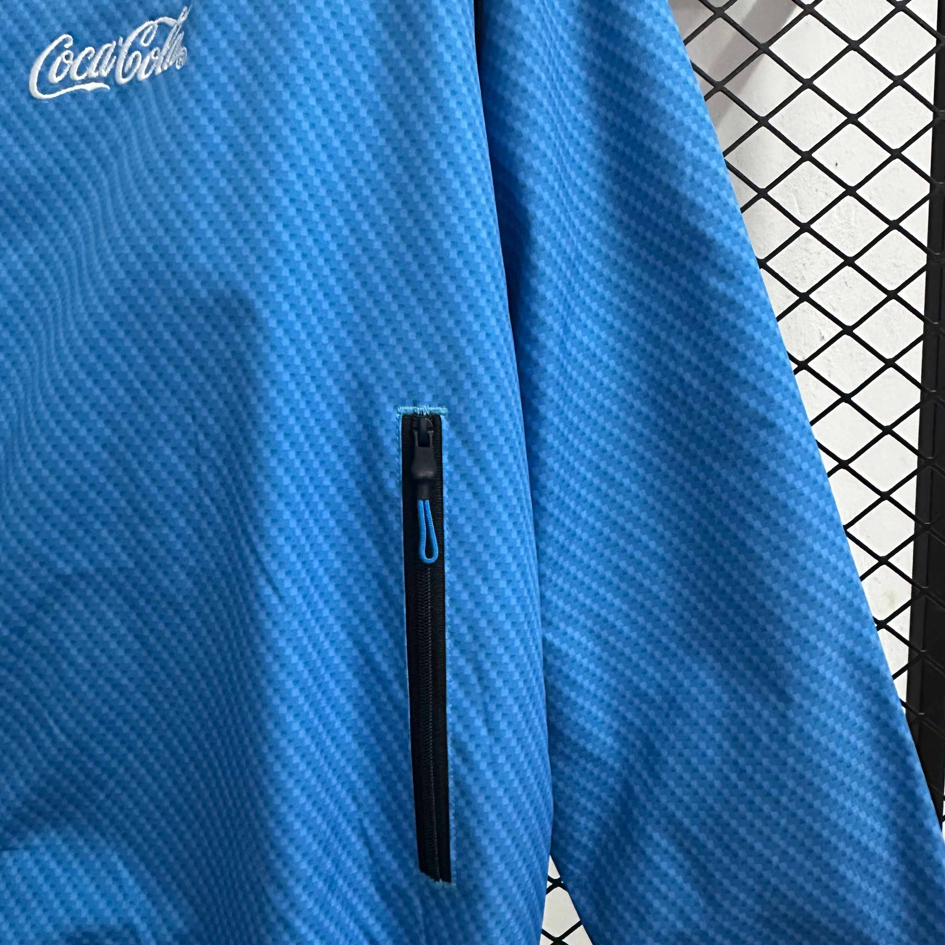 2026-27 Napoli Blue Waterproof Windbreaker S-2XL - Image 3