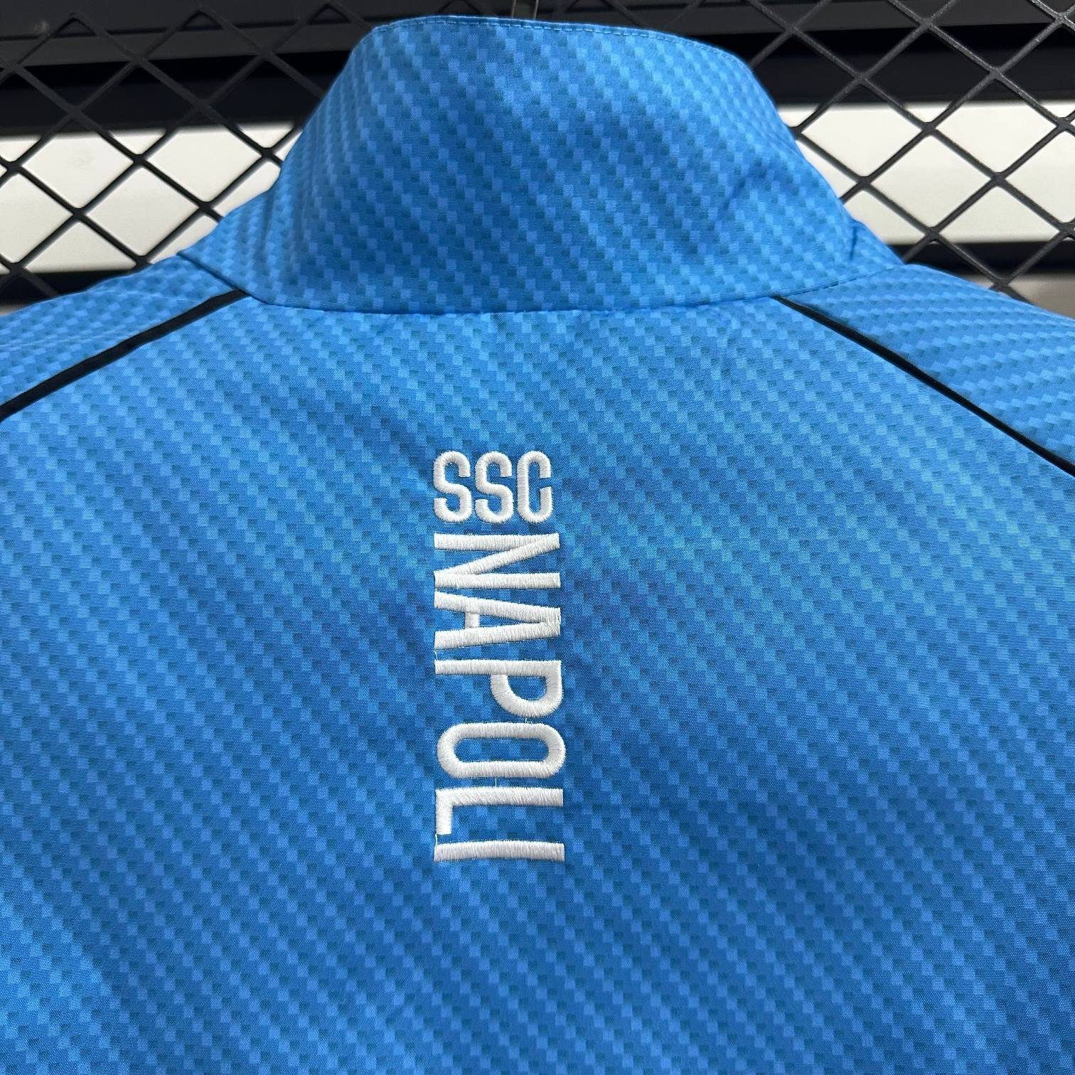 2026-27 Napoli Blue Waterproof Windbreaker S-2XL - Image 5