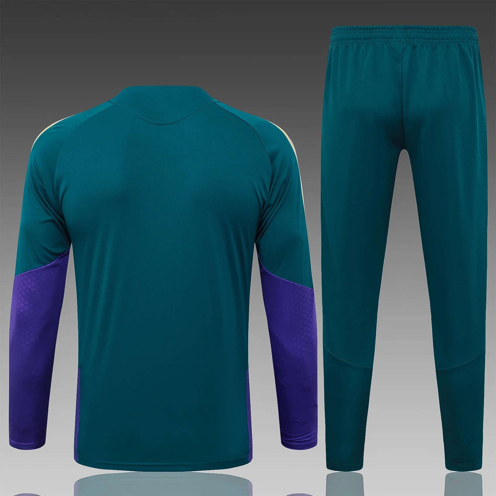 2026-27 Saudi Deep Green Half-Zip Training Suit S-2XL - Image 2