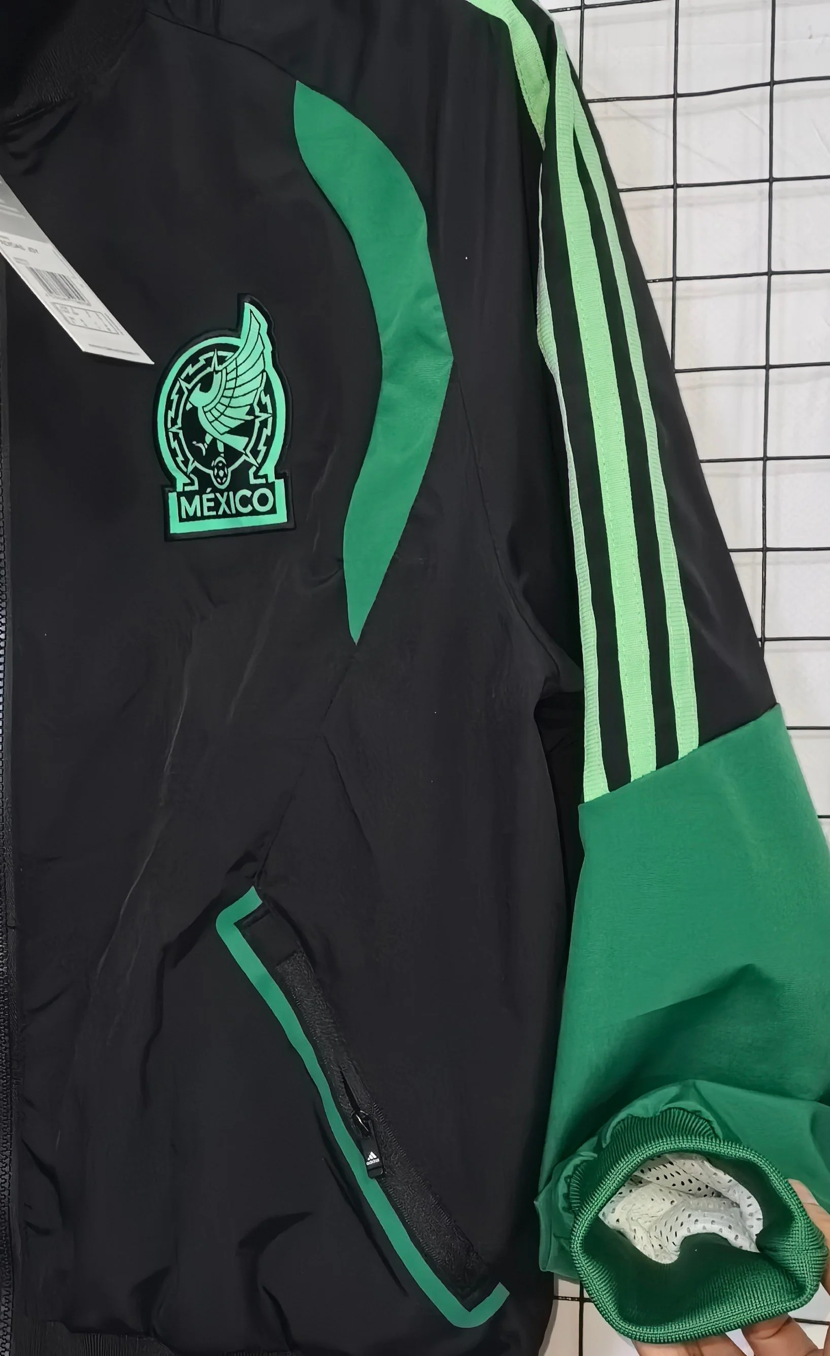2026 Mexico Black Waterproof Windbreaker S-2XL - Image 5