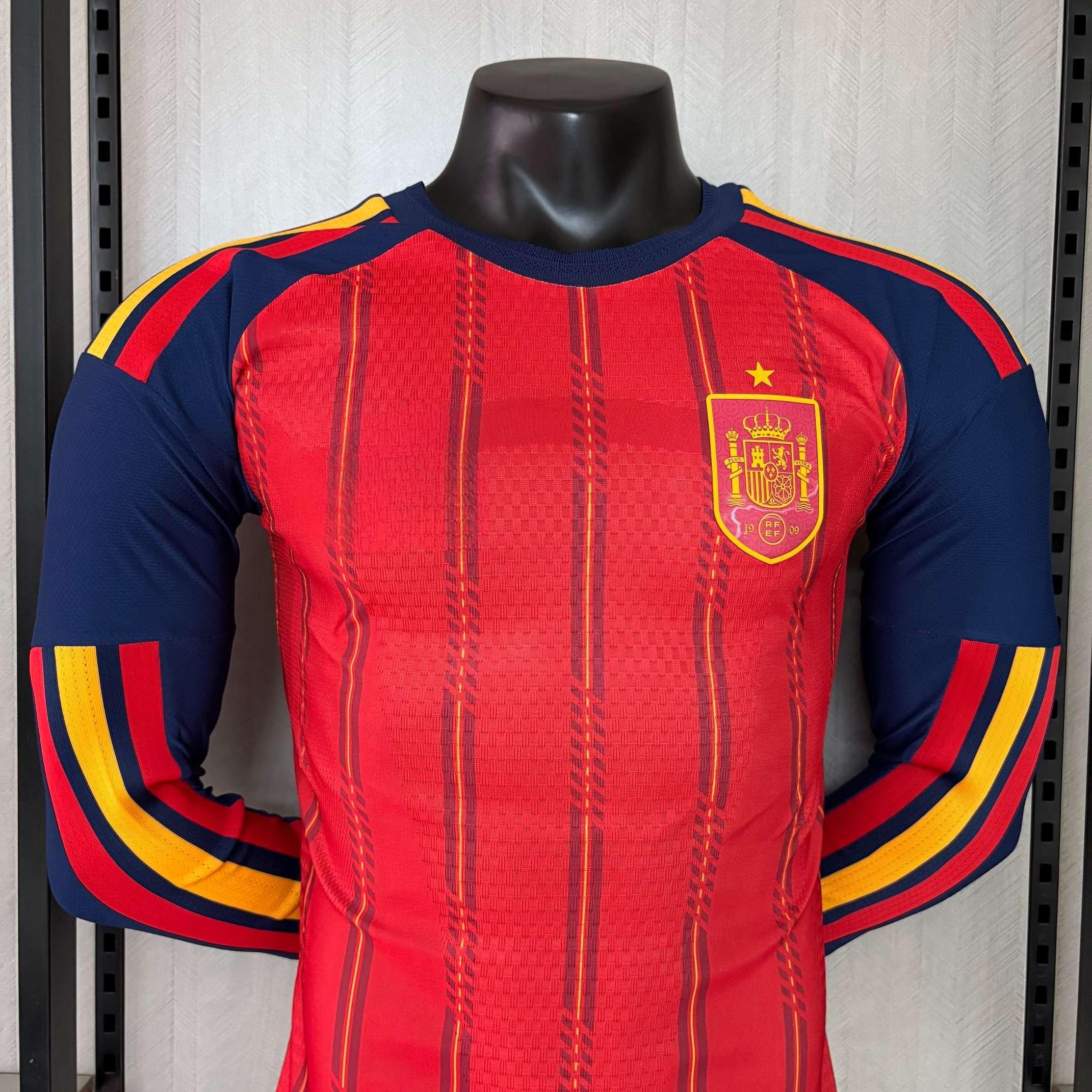 2026 Spain Home long sleeved Player Version S-2XL - Image 6