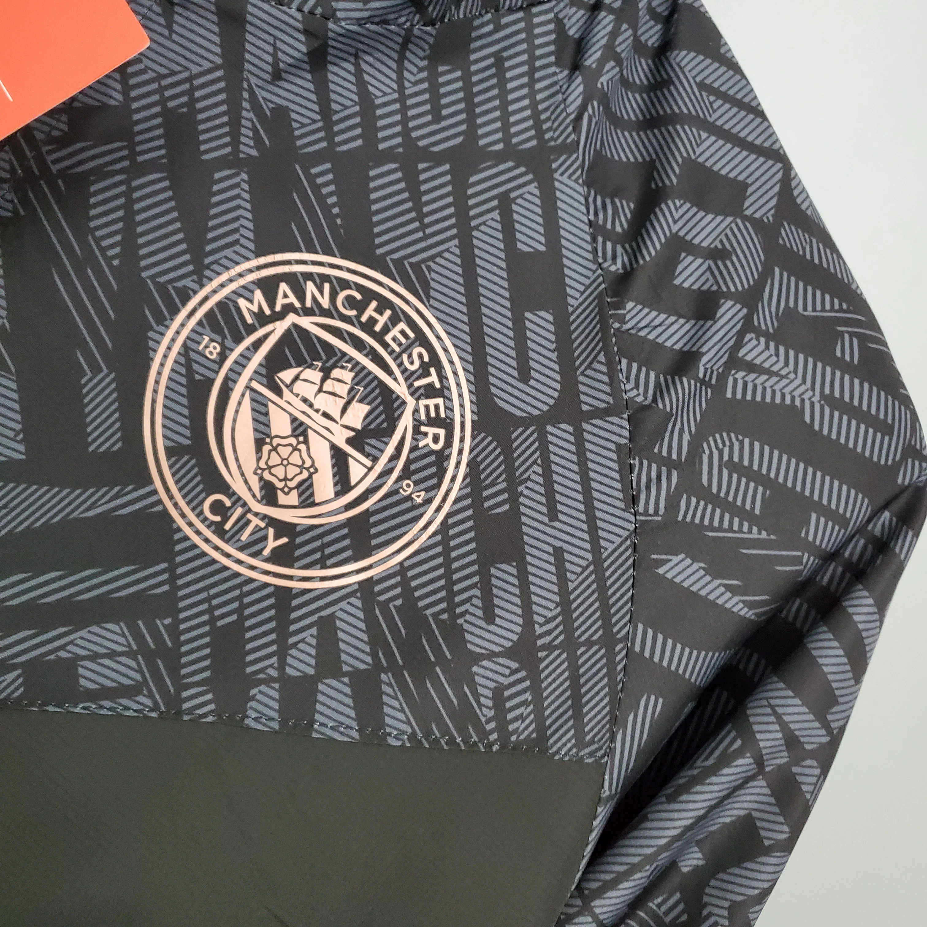 21-22 Windbreaker Manchester City Black S-XXL - Image 4