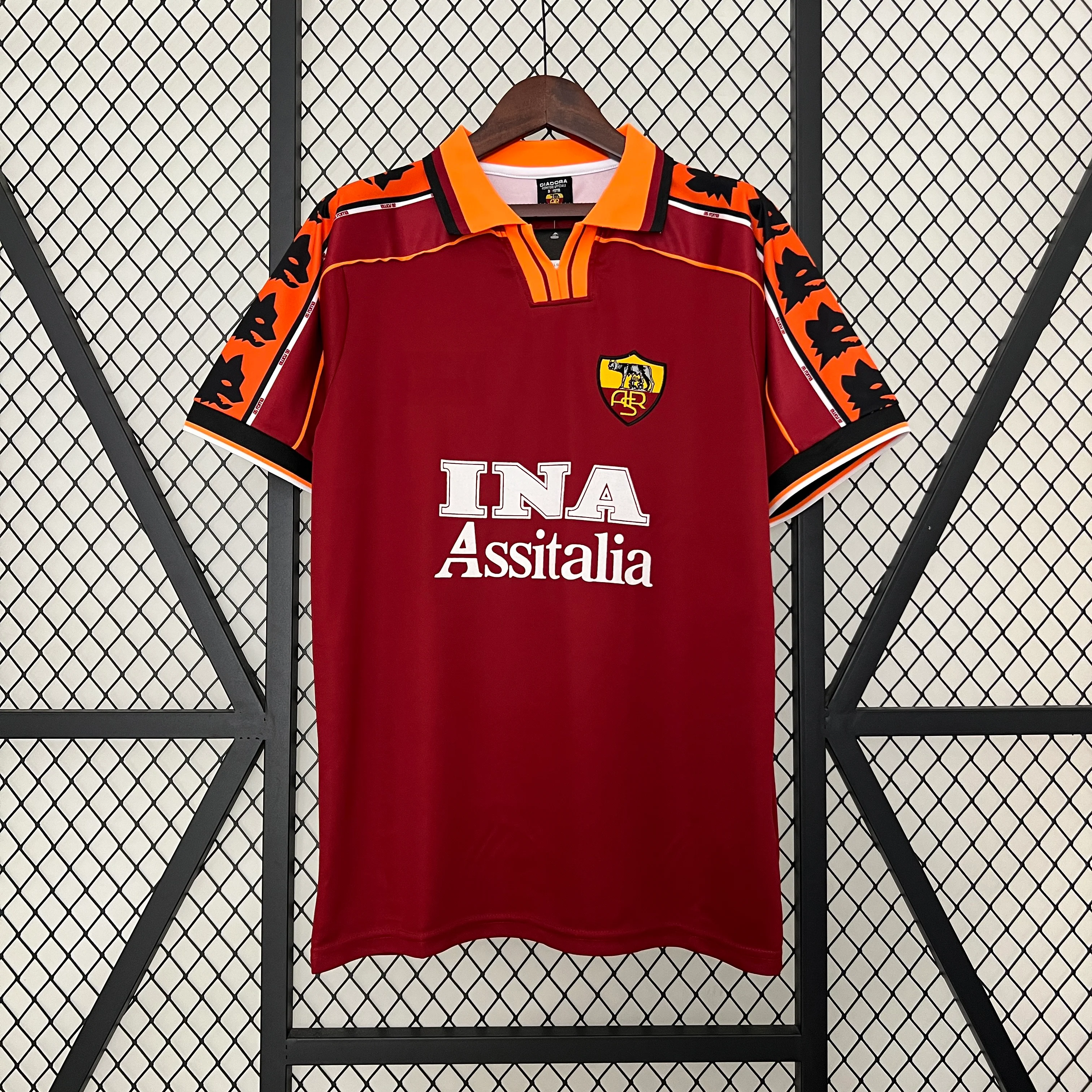 1998-99 Roma Home Retro S-XXL