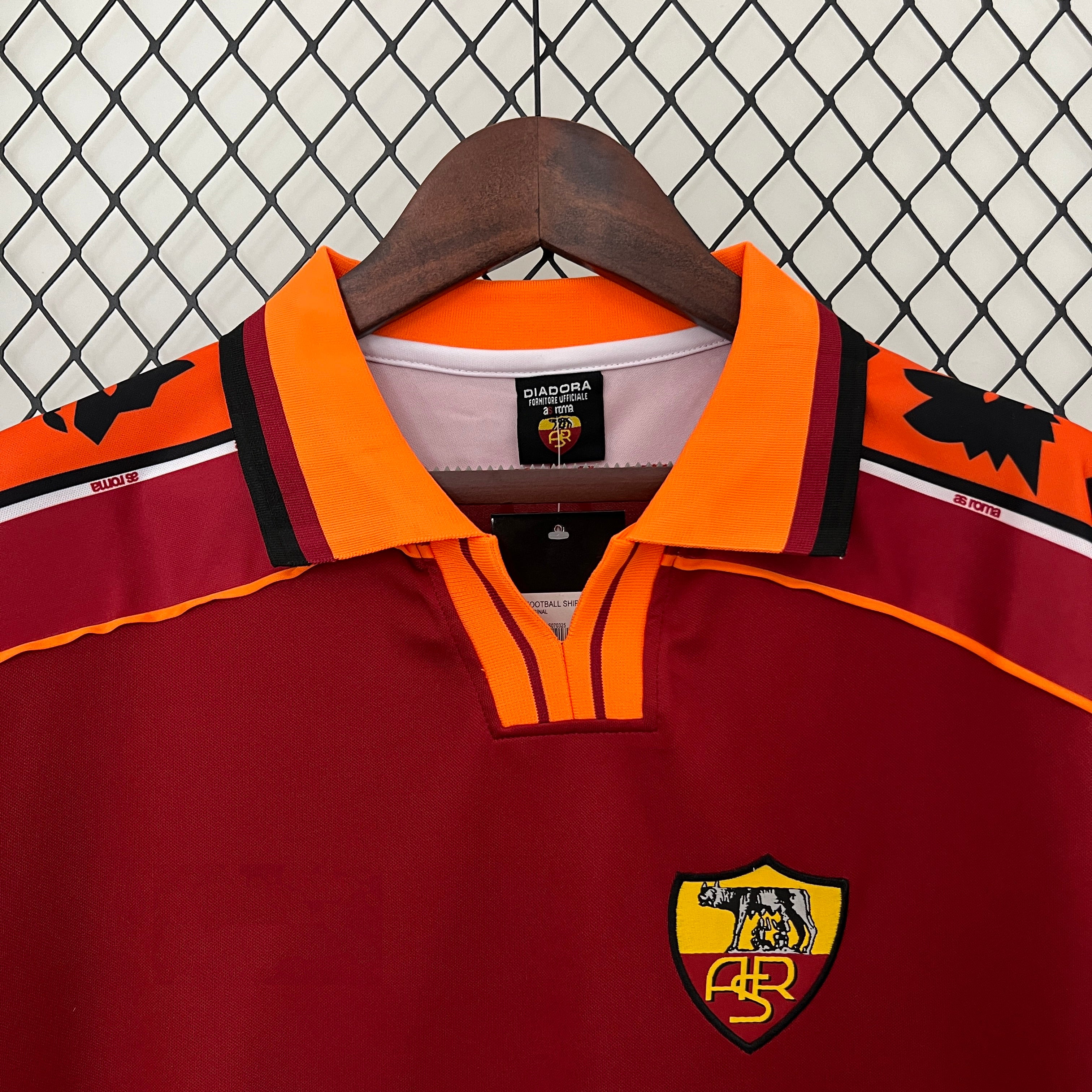 1998-99 Roma Home Retro S-XXL - Image 3