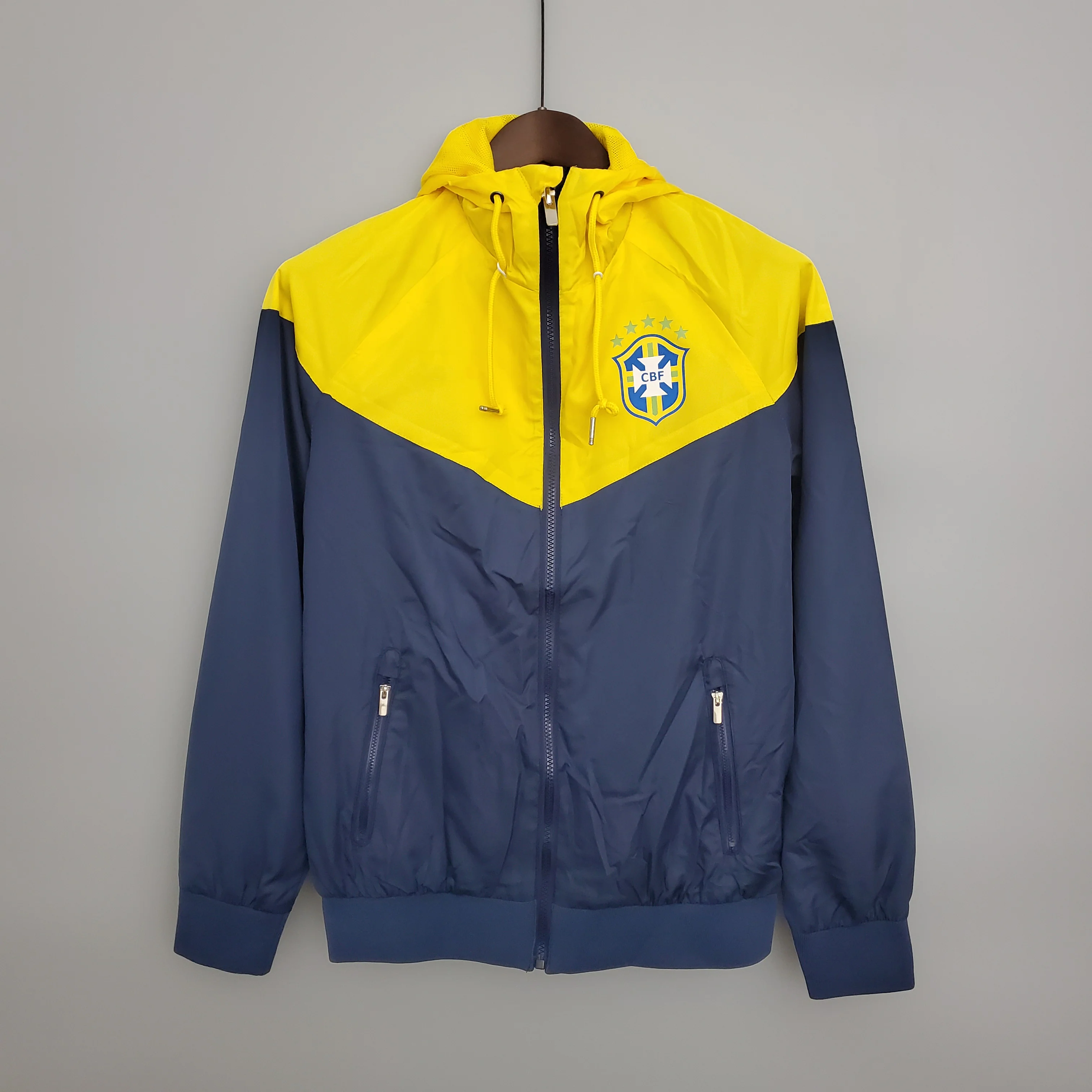 Brazil purple Blue and Yellow windbreaker S-2XL