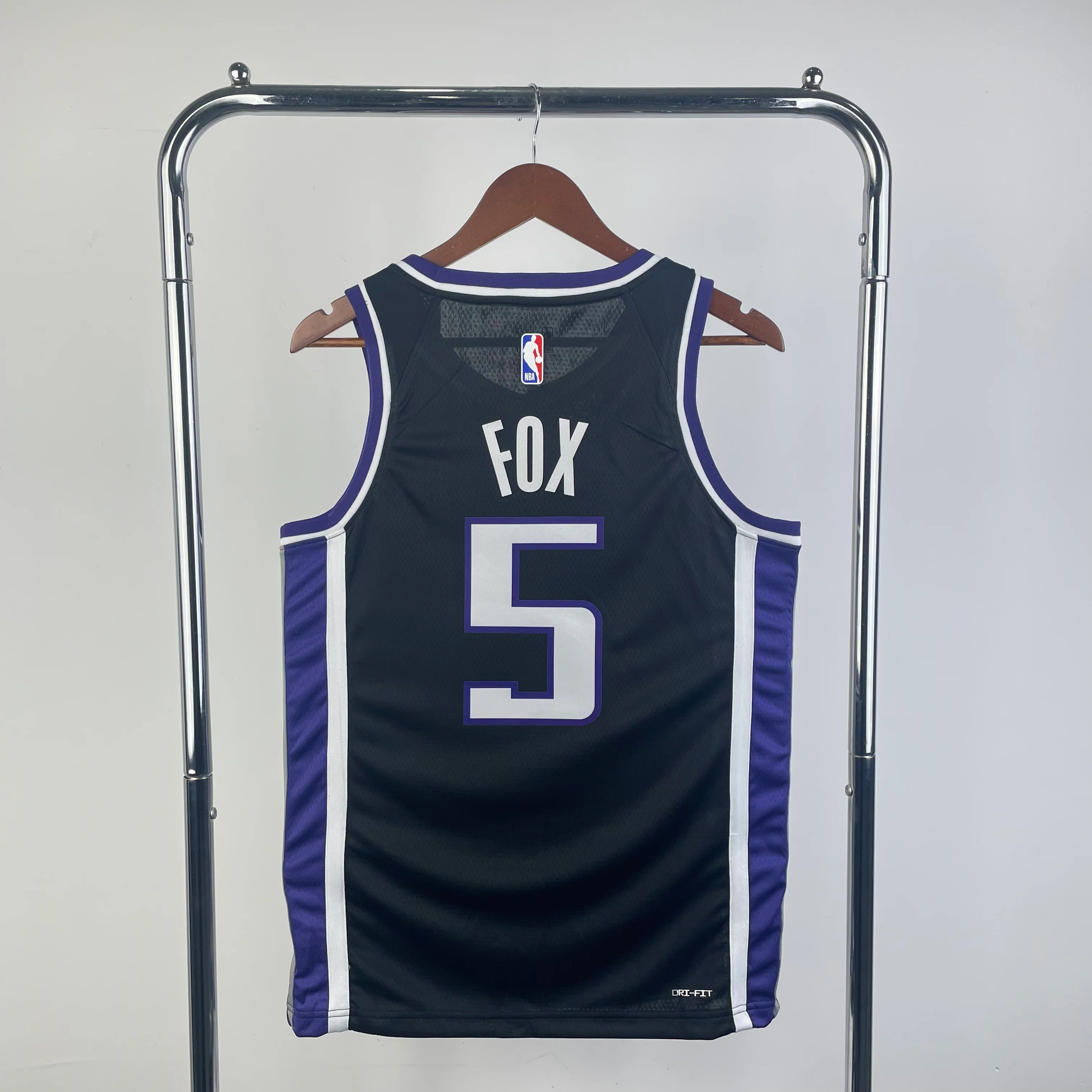 NBA 2024-25 Kings away black No. 5 FOX - Image 3