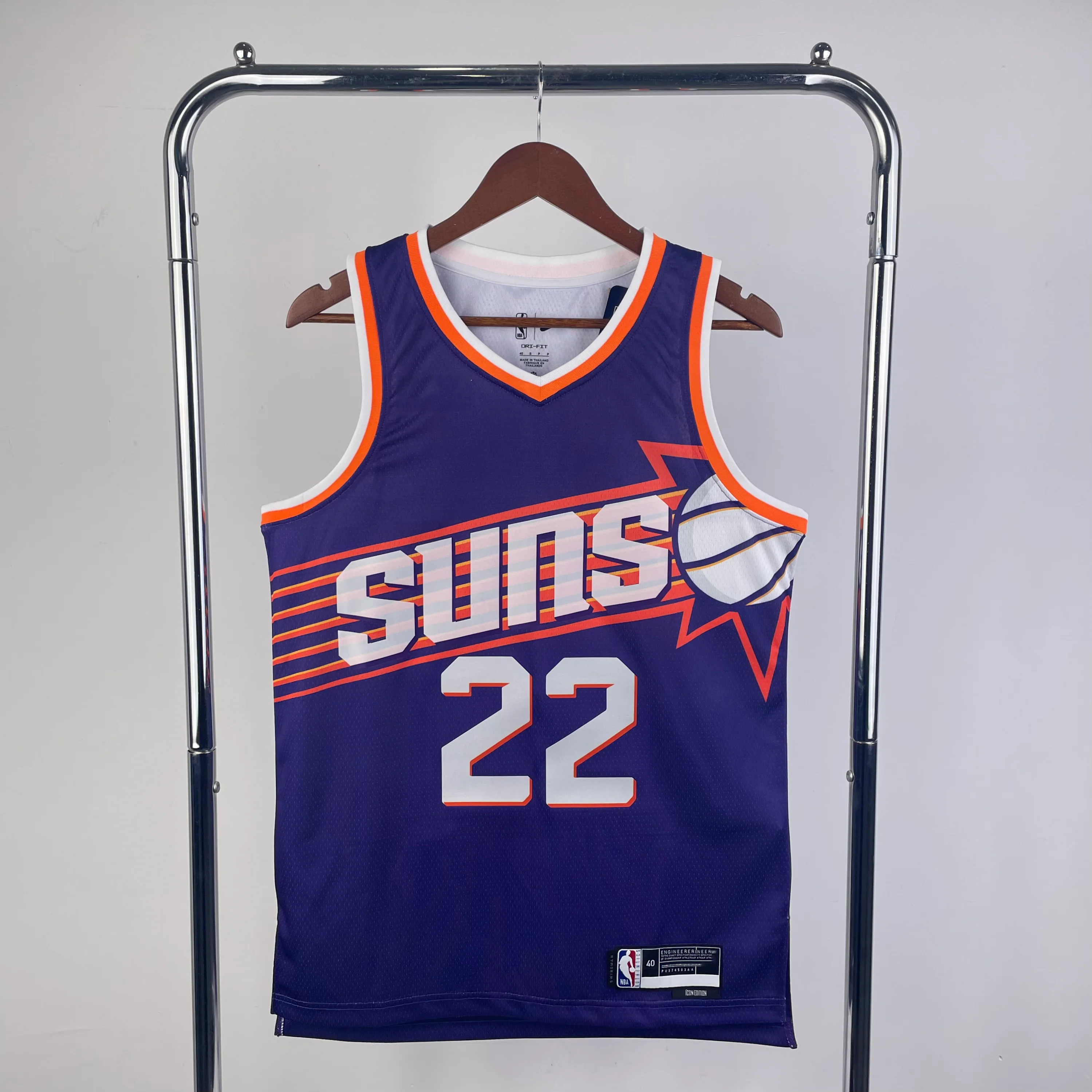 NBA 2024-25 Suns away purple No. 22 AYTON - Image 3