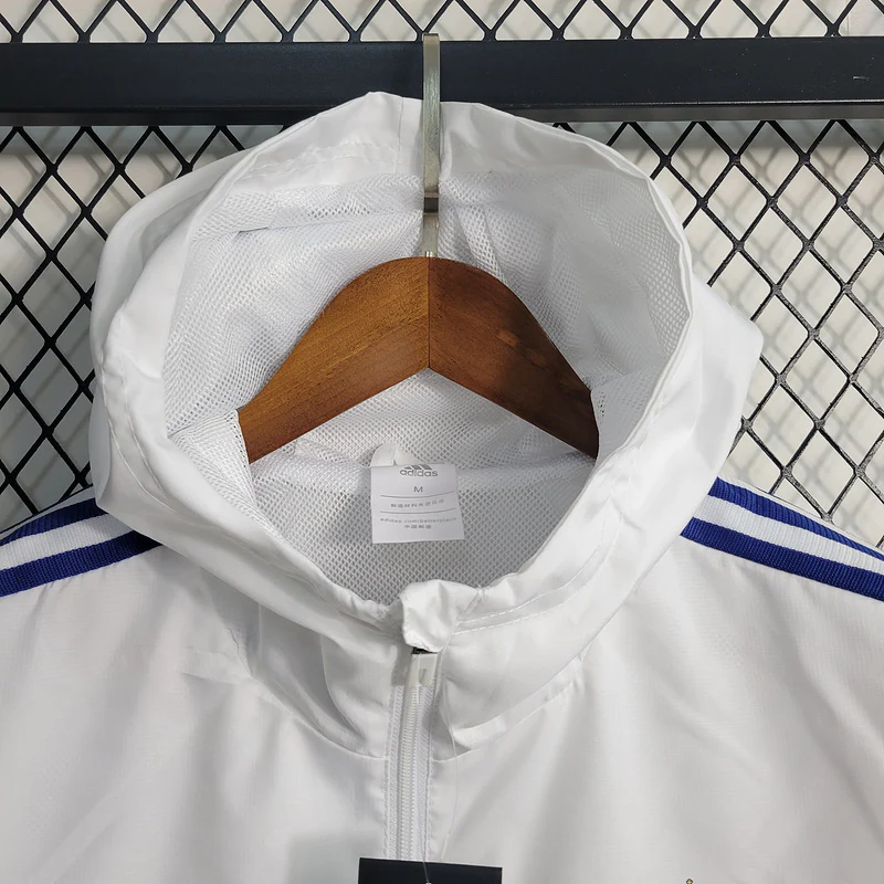 Real Madrid White Windbreaker S-2XL - Image 2