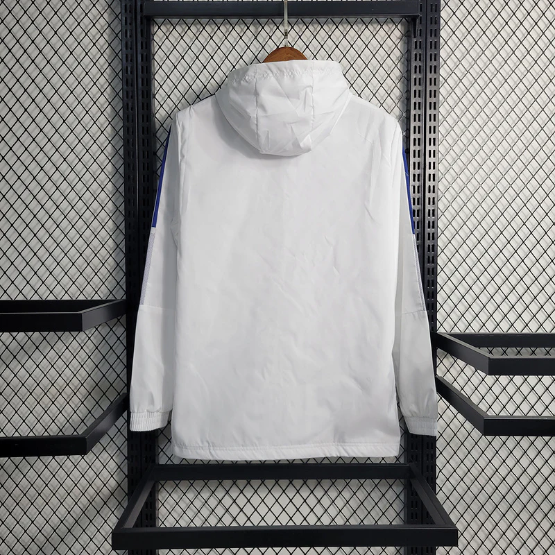 Real Madrid White Windbreaker S-2XL - Image 4