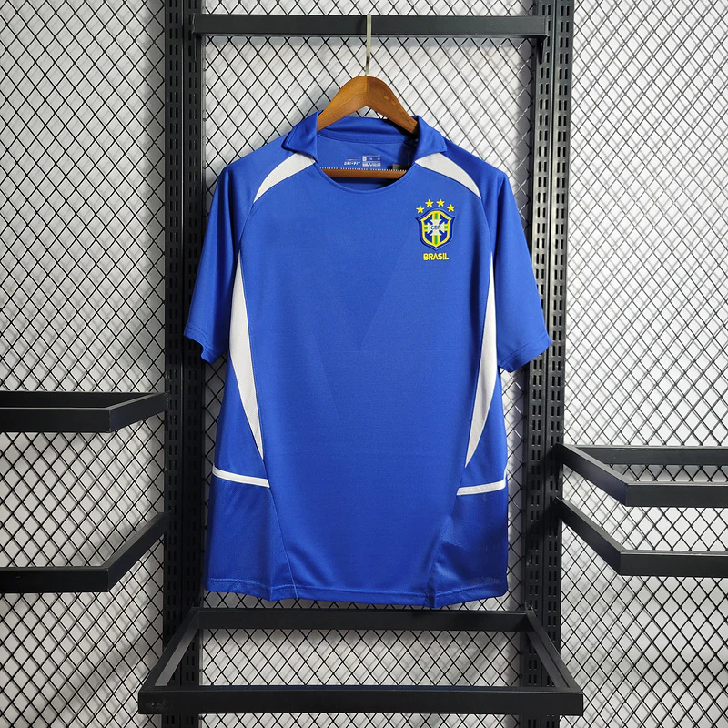 2002 Brazil away blue Retro S-2XL