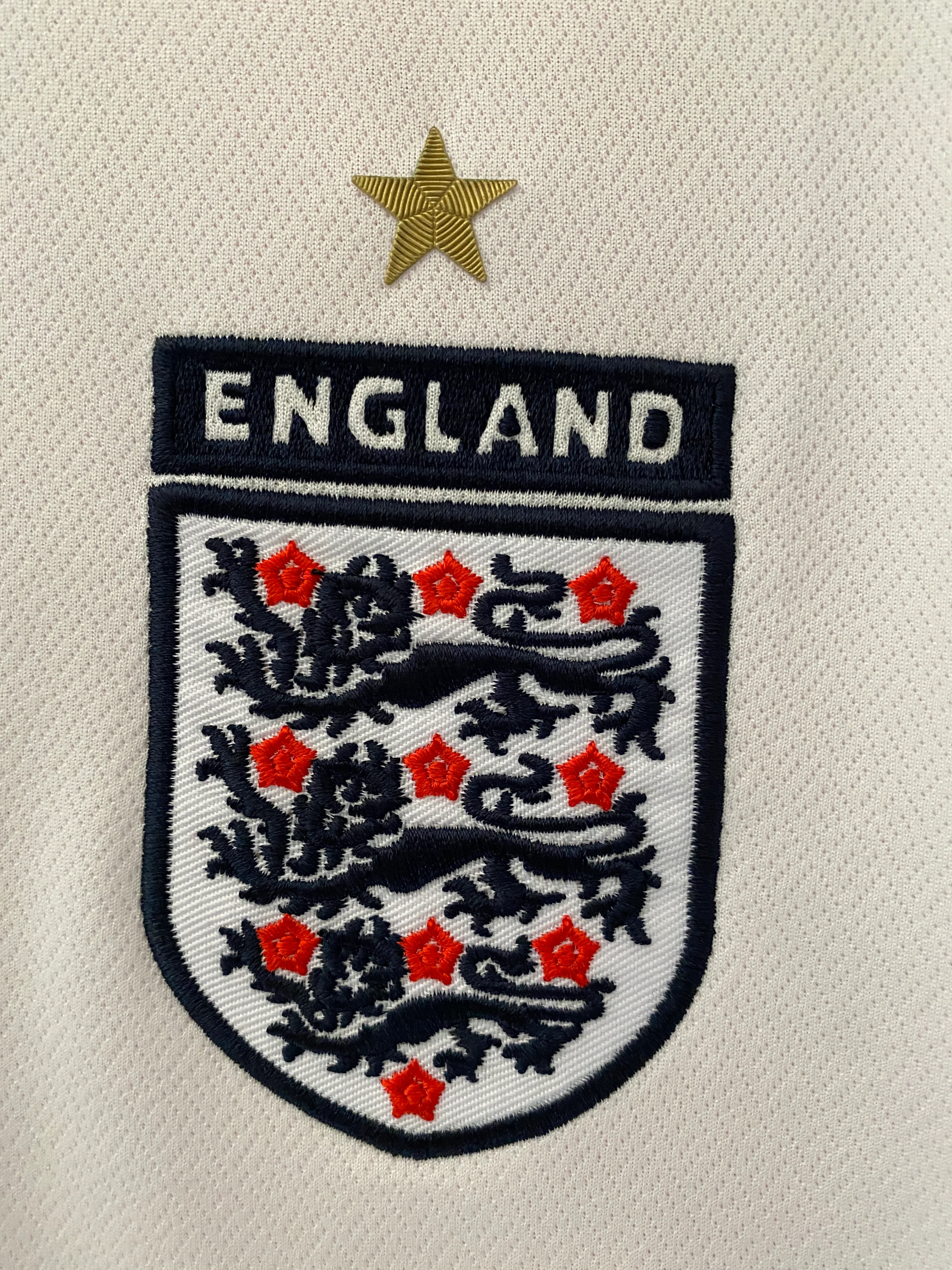 2006 England home Long Sleeve S-XXL - Image 3