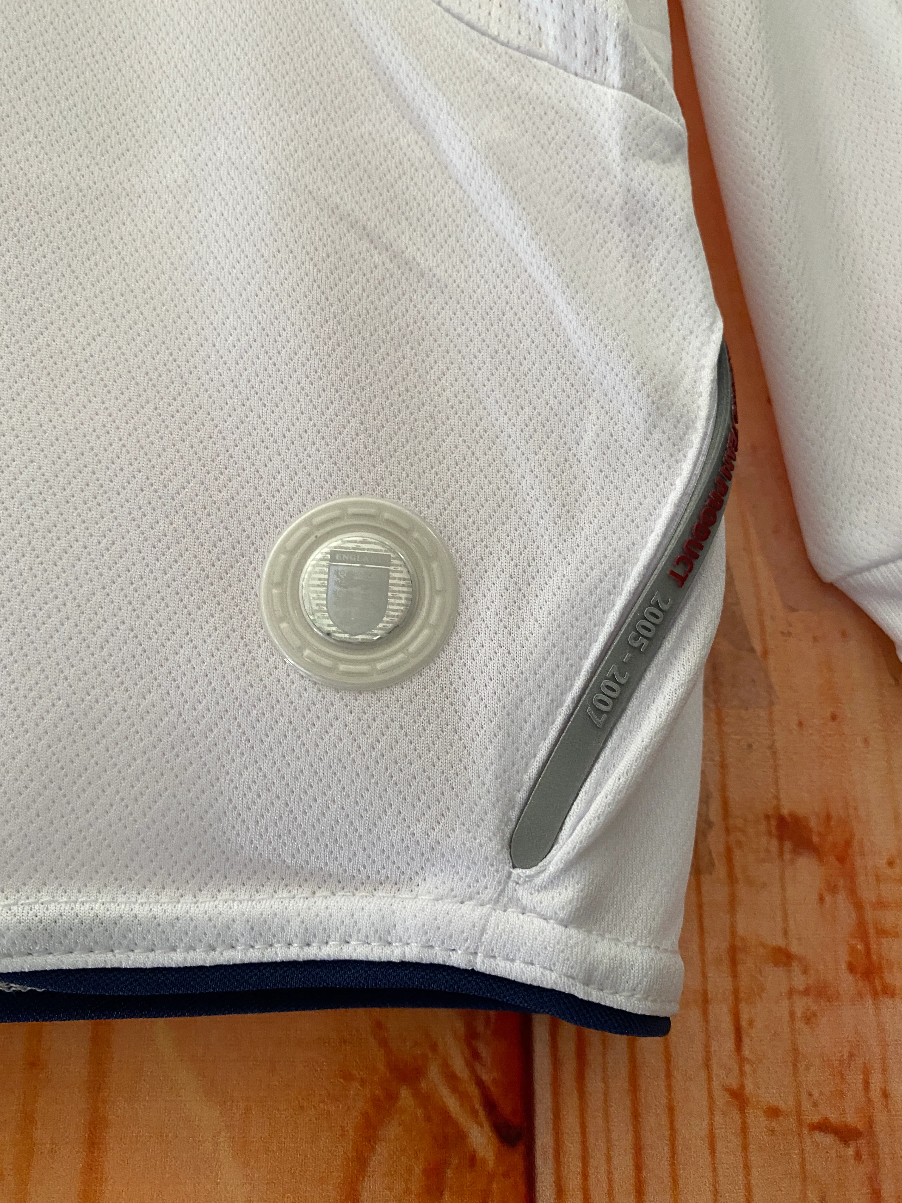 2006 England home Long Sleeve S-XXL - Image 4