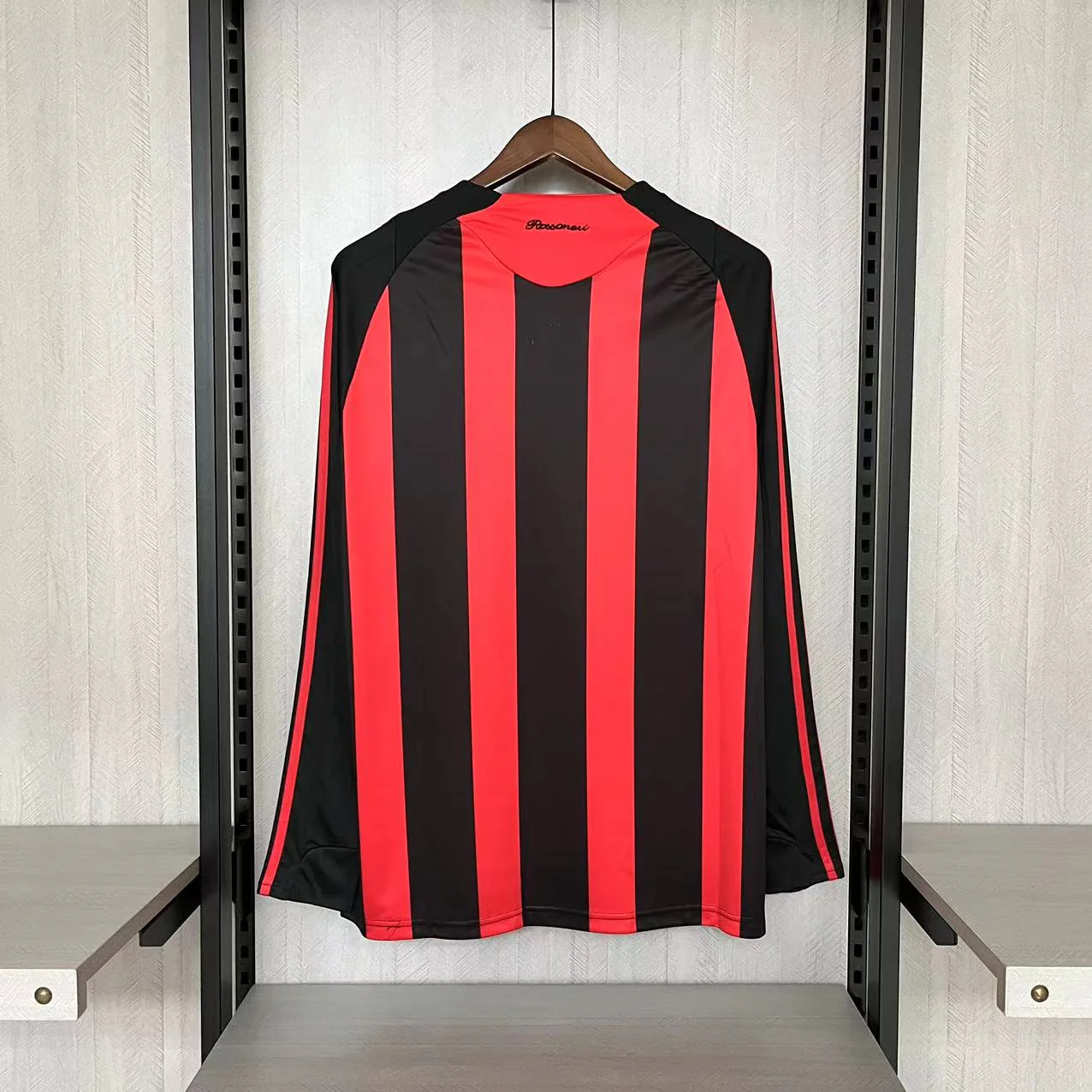 2008-09 AC Milan Home Long Sleeve S-XXL - Image 2